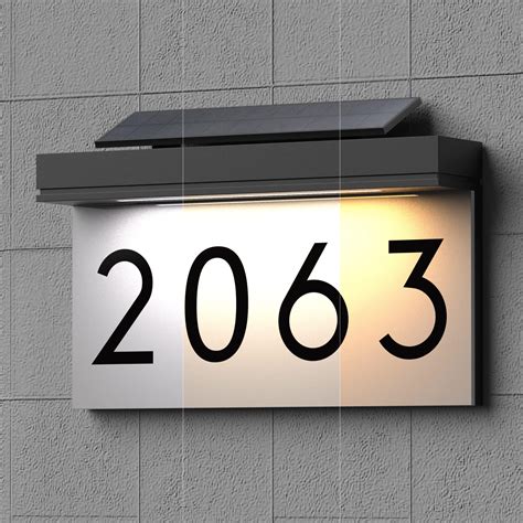 Amazon.com: House Numbers Address Plaques 3 Lighting Colors ...