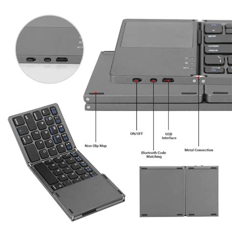 Tastatura Wireless sa touchpadom rasklopiva - Mob-Shop