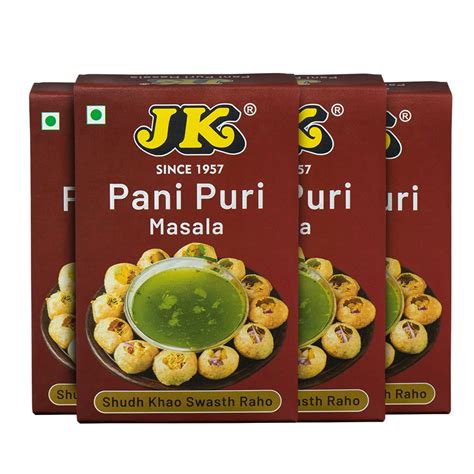 JK Pani Puri (Golgappe) Masala | Authentic Indian Spicy Mix for Crispy ...