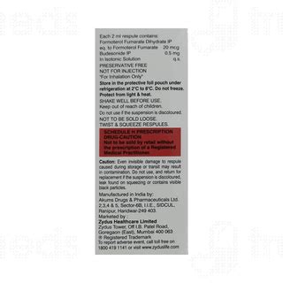 Formonide 20 Mcg05mg Respules 2 Ml Pack Of 7 - Uses, Side Effects ...