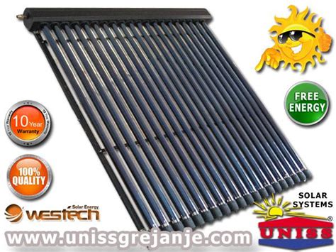 Uniss Grejanje - SOLARNI VAKUUMSKI KOLEKTORI / Solarni kolektori ...