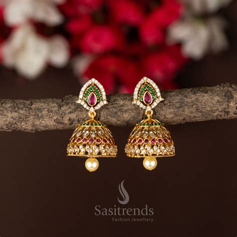 Shop AD Multi Color Matte and Micro Gold Plated Earrings - Sasitrends