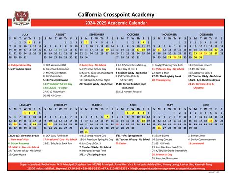 School Calendar For 2025