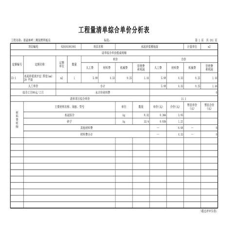 工程报价单表格Excel模板下载_熊猫办公