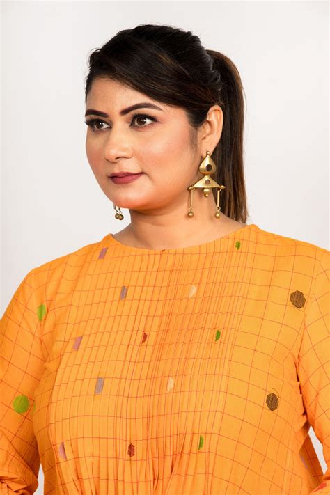 Enchantress Kurti Dress - Marigold Yellow – Cloture