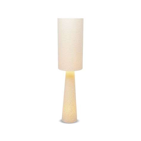 Travertine Floor Lamp - Beige