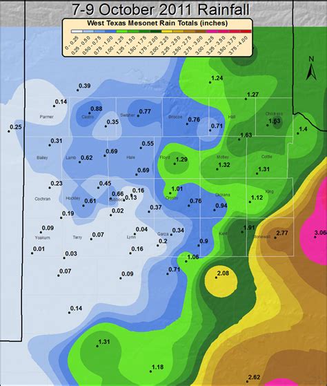 2011 Lubbock NWS Events Rain October 7-9, 2011