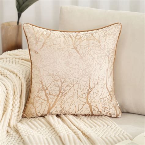 Amazon.com: Aeckself Modern Beige Brown Tree Branches Pillow Cover 18 x ...