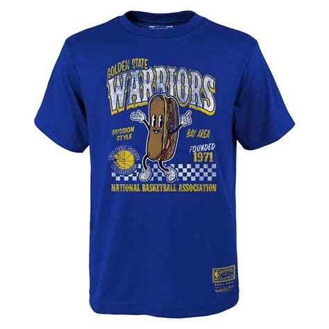 Youth Mitchell & Ness Royal Golden State Warriors Concession Food ...