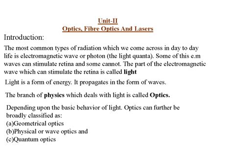 (EP)Unit-II (Interference) - / B. Tech (Electronics Engineering) - StuDocu