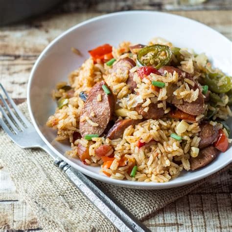 Kielbasa And Rice Dishes QUICK & EASY CHEESY SAUSAGE AND RICE SKILLET