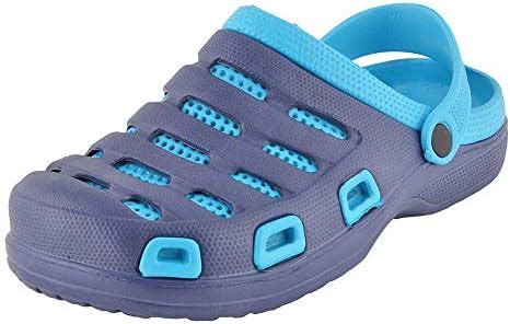 Buy Hopscotch Yellow Bee Resin Slingback Clogs for Boys - Blue at Amazon.in
