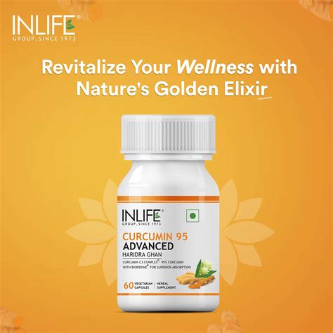 Buy INLIFE TURMERIC EXTRACT CURCUMIN C3 COMPLEX (95% CURCUMINOIDS) WITH ...