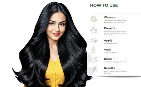 Buy Nisha Natural Henna Powder For Hair Color, Natural Black Hair ...