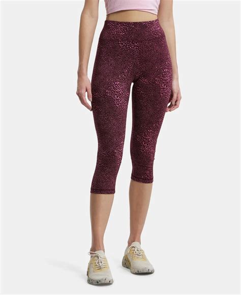 Buy Super Combed Cotton Elastane Slim Fit Capri with Ultrasoft ...