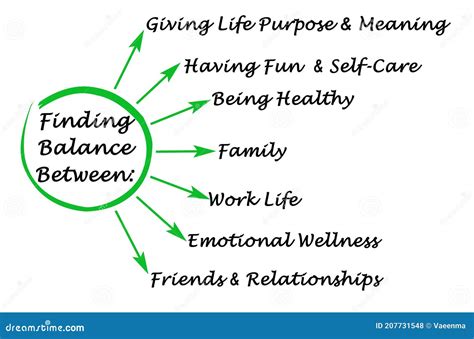 Balance between Different Facets of Life Stock Illustration ...
