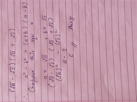 (√8-√2) (√8+√2) pls - Brainly.in