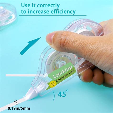 Buy Lzerking Correct Correction Tape,White,32-Count,Transparent ...