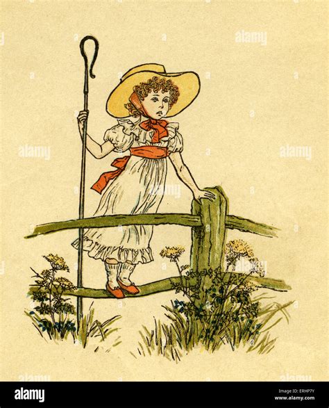 Little Bo-peep has lost her sheep illustrated by Kate Greenaway ...