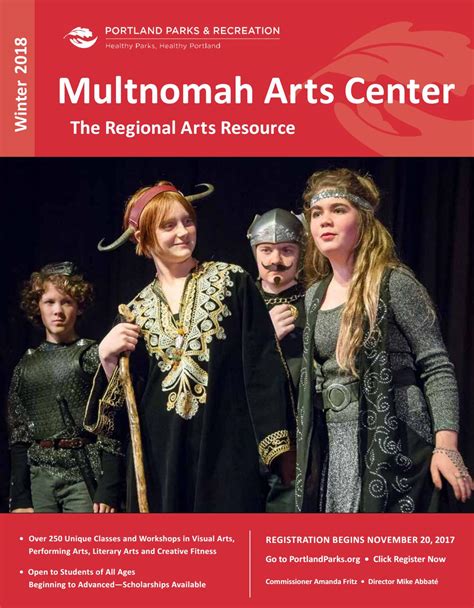 Multnomah Arts Center - Winter 2018 by Portland Parks & Recreation - Issuu
