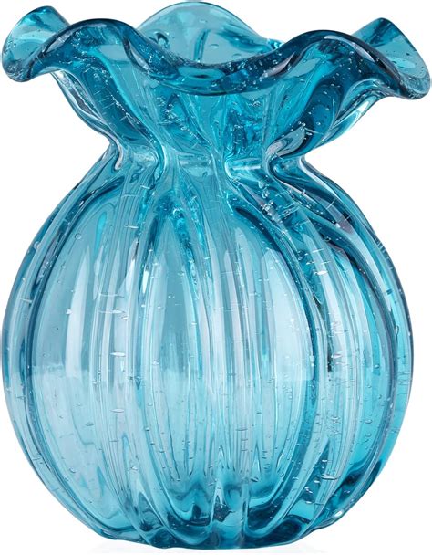 Buy Blown Glass vase, Unique vase, Modern Glass Art vase, Living Room ...