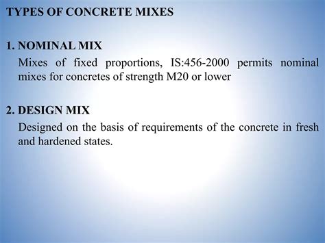 Concrete Mix Design | PPTX