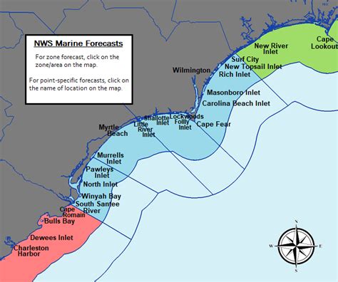 Marine Forecasts and Information for Southeast North Carolina and ...