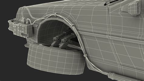3D model DeLorean DMC-12 Time Machine Rigged | 3D Molier International