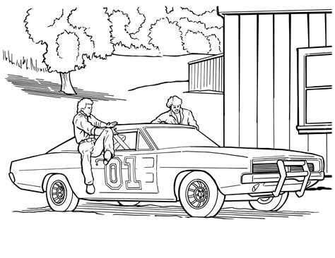 Free General Lee Coloring Pages