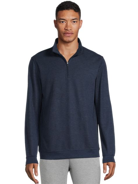 George Men's Quarter Zip Pullover - Walmart.com