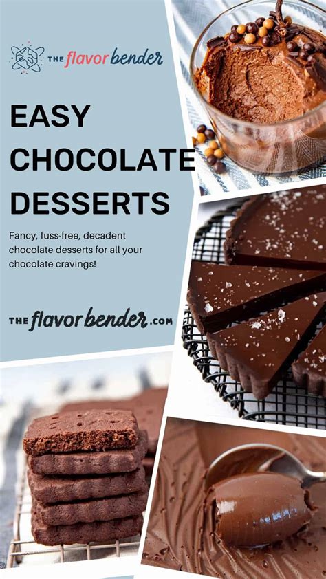 34 Easy Chocolate Desserts - The Flavor Bender