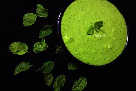 Mint Chutney for Chats – KitchenDB – My Passion for Healthy Cooking