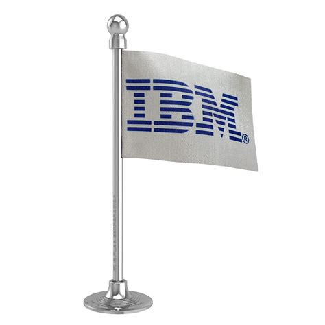 The Flag Corporation IBM Car Dashboard Flag 2in x 3in with a Stainless ...