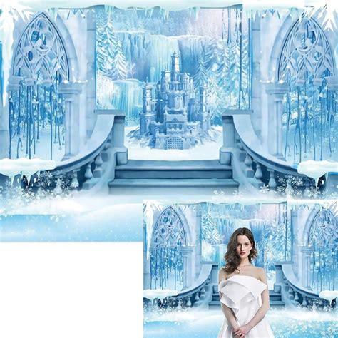 5x3FT Winter Castle Backdrop Winter Wonderland Ice Nepal | Ubuy