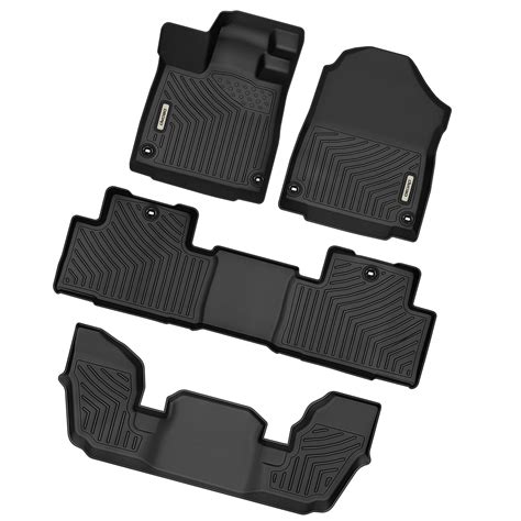 RVNI Floor Mats for 2022-2023 2024 Acura MDX All Weather 3rd Row TPE ...
