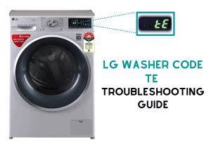 Image result for LG Washer Code Te
