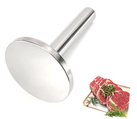 Dreamtimes Meat Tenderizer Hammer, Meat Pounder Flattener, Stainless ...