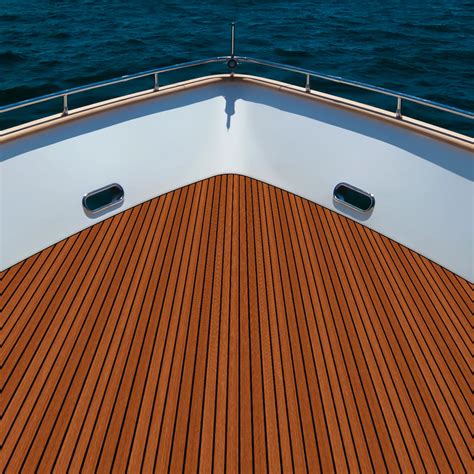 240 x 60cm Faux Teak EVA Foam Deck Sheet Self-Adhesive Non-Slip Boat ...