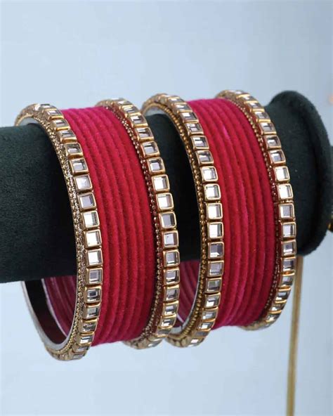 Pink Jahan Bangle Set – Shona's Style