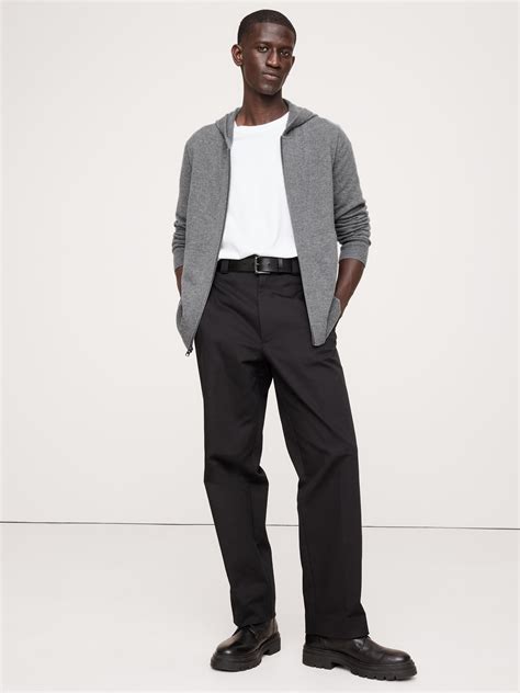 Wool-Cashmere Sweater Hoodie | Banana Republic