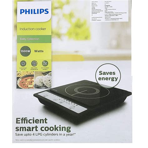 Philips HD4920, 1500 Watts Push Button Induction Cooktop, Black – Ankur ...