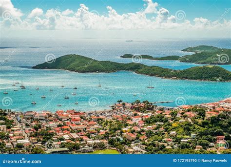 Charlotte Amalie, Saint Thomas, USVI. Stock Photo - Image of coastline ...