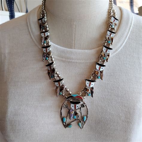 ZUNI Pitkin Natewa Owl Necklace Earrings Set | LongBeach Omotesando