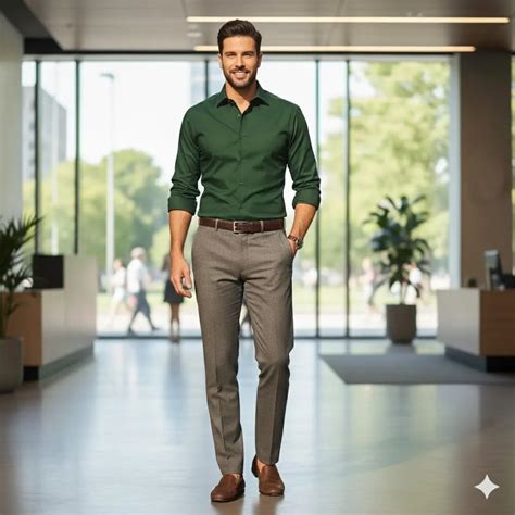 Dark Green Shirt Matching Pant Ideas for Men | Style Guide
