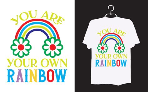 Print rainbow t-shirt design 11973929 Vector Art at Vecteezy