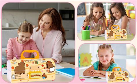 FunBlast Plastic Capybara Pencil Case - Suitcase Style Password Lock ...