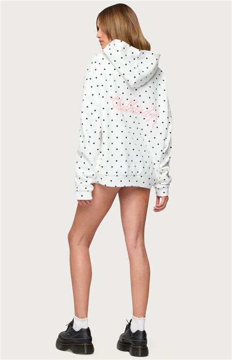 Edikted Chelsie Polka Dot Hoodie | PacSun
