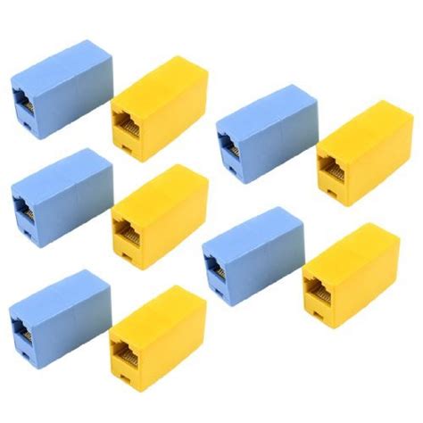 Alcoa PrimeYellow Blue RJ45 Female to Female Modular Network Inline ...