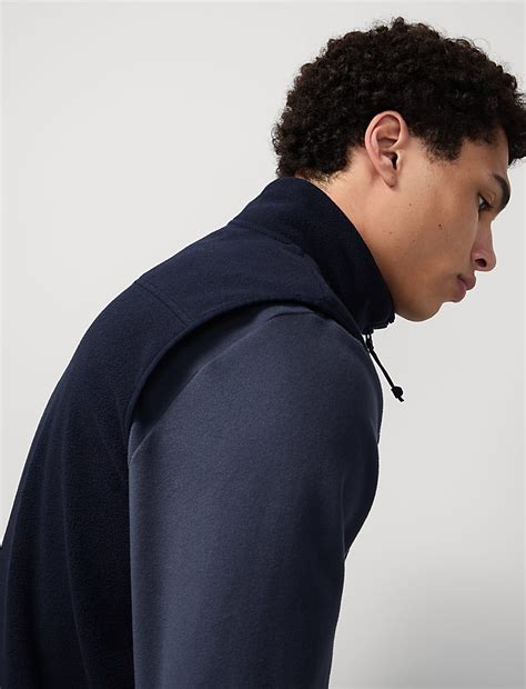 Buy Funnel Neck Fleece Gilet at Marks & Spencer