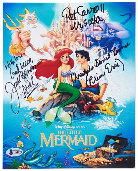 Lot Detail - ''The Little Mermaid'' Cast-Signed 8'' x 10'' Poster Photo ...
